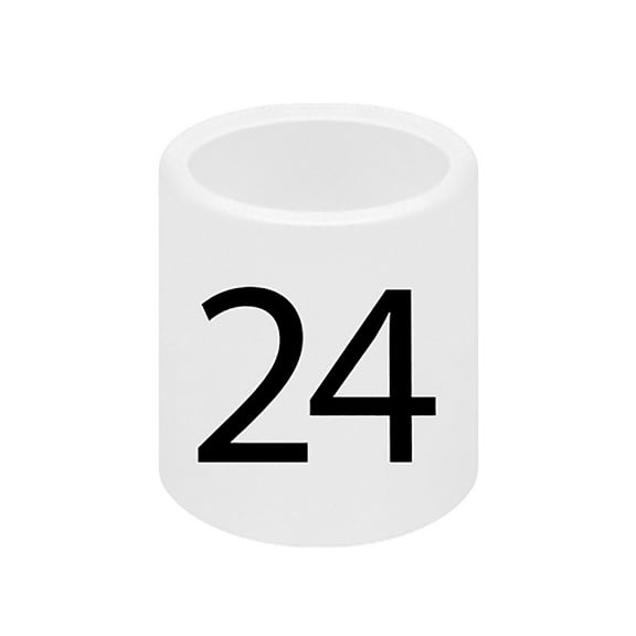 SSWBasics Mini Slip On Size Markers - Size 24-pack of 50- Black and White Hanger Tags for Retail - Clothing Rack Size Dividers - Durable Hanger Size Markers for Organized Display