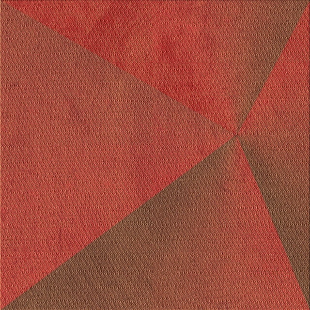 Ahgly Company Tapis d'Intérieur Lavable en Machine Carré Rouge Pamplemousse, 6 Pieds Carré