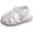 White, variant on newwalpole Baby Toddler Girls PU Leather Soft Open Toe Summer Sandals Flower Princess Flat Shoes White for Size 5