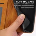 thumbnail image 5 of Decase for iPhone 14 Pro Wallet Case, Shockproof Lanyard Strap Magnetic PU Leather Stand Cover with TPU Inner Shell,Card Slots Compatible with iPhone 14 Pro, Yellow, 5 of 8