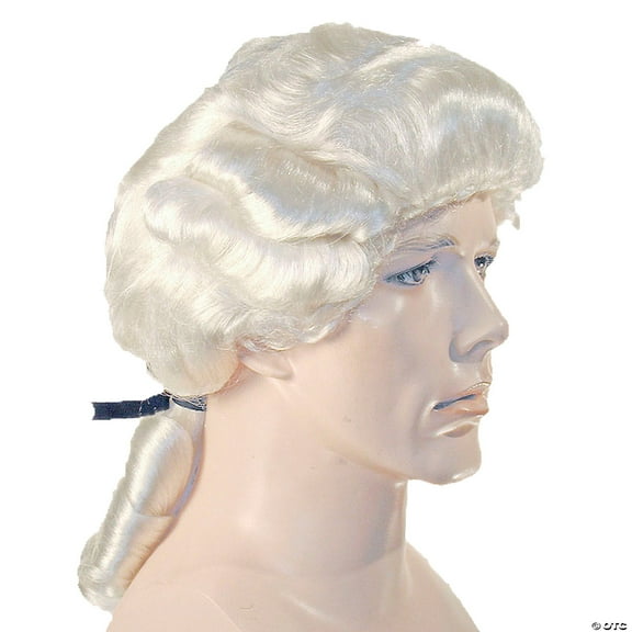 Morris Costumes LW750WT Deluxe Colonial Men Wig - Snow White