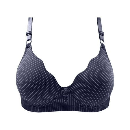 

DORKASM Bras for Women Wireless T Shirt Full Coverage Push Up Bra Blue 38
