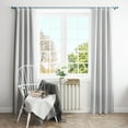 thumbnail image 3 of Deconovo Grayish White Blackout Curtains Rod Pocket Curtain Panels Room Darkening Curtains for Bedroom 52 W x 72 L inch 2 Panels, 3 of 10