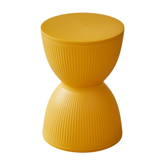 Reposapiés redondo otomano, decoración moderna, taburete versátil para cambiar zapatos, reposapiés para dormitorio, mesita de noche, apartamento, sala Amarillo