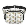 thumbnail image 1 of Fotbe Jungle Animal Cangurera Cuadrada con Estampado de Doble Capa, Bolsa de Cintura Ajustable Mini para Hombres y Mujeres, 1 of 9