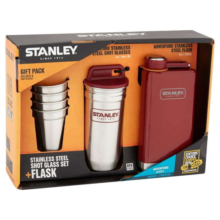 Stanley Stainless Steel Shots + Flask Gift Set