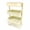 Beige, variant on Mini Trolley Floor Storage Rack with Wheels Dollhouse Miniature Furniture Shelf Bookshelf Storage Display Rack Decorate