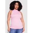 thumbnail image 2 of Women's Plus Size Seamless Ribbed Knit Mock Neck Tank Top, 2 of 4