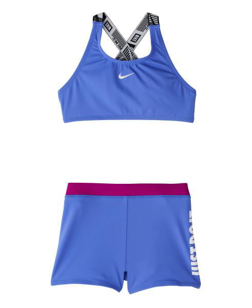 Razernij Ontevreden besluiten Nike Swim Girls' Jdi Crossback Sport Two Pieces Set Sapphire SM (7-8 Big  Kids) / Blue - Walmart.com