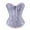Blue, variant on FYEGRE Corset Tops for Women, Women's Fashion Corset Top Lace Up Satin Overbust Boned Bustier Bridal Lingerie Bodyshaper Gothic Bodysuit Blue M