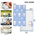 thumbnail image 2 of Happy Cloud and FlowerBath Towel 100% Cotton Soft Thick High Absorbency Hand Face Towel Single Pack 16x28in, 2 of 7