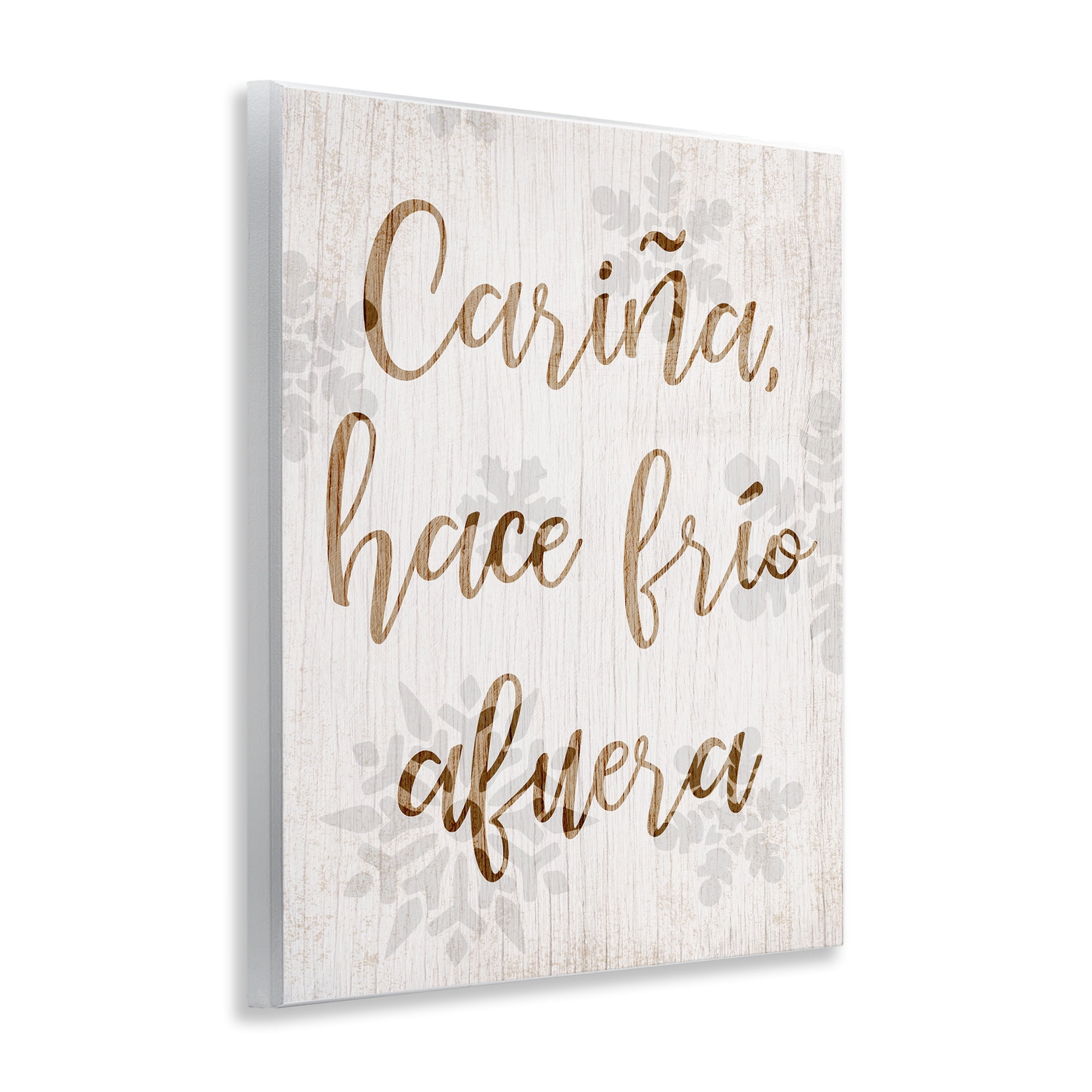 Stupell Industries Cariña Hace Frio Afuera Holiday Painting Unframed Art Print Wall Art, 11 x 14