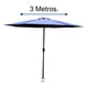 thumbnail image 4 of Sombrilla Plegable CJR 2 Piezas 3 Mts Azul, 4 of 5
