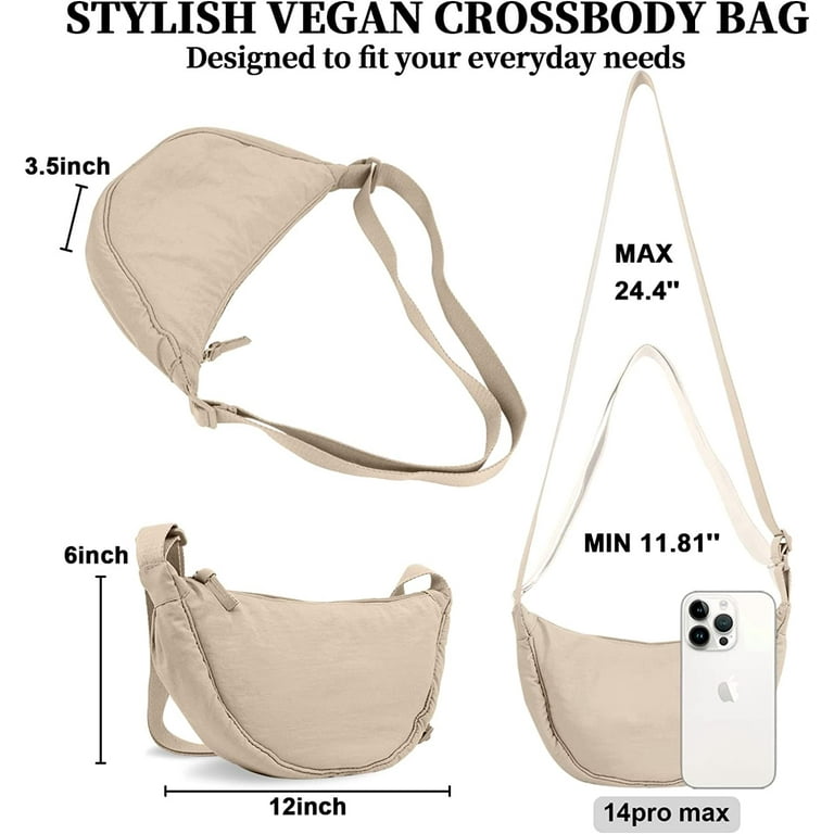  Crossbody Bag For Women Nylon Dumpling Bag Large Fashion  Crescent Bag crossbody Hobo Bag Adjustable Strap : Clothing, Shoes & Jewelry