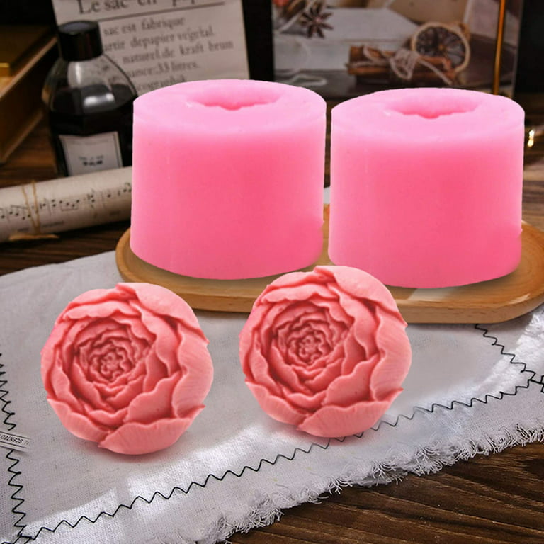 Rose Mold 3D Three-dimensional Baking Mold Candle DIY Mold Metal Candle  Tray Battery Operated Flickering Gratitude Candle Wall of Candle Clove  Scented Wall Tealight Candle Holder Fertility Candle for 