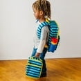thumbnail image 2 of Wildkin Kids Recycled Eco Backpack for Boys and Girls (Blue Stripes), 2 of 9