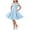 Light Blue, variant on Efsteb Girls Off-the-Shoulder Swing Dress with Pockets Kids Sleeveless Formal A-Line Party Dress for Weddings (Hot Pink,8-9 Years)