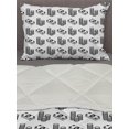 thumbnail image 3 of Money Comforter & Sham Bedding Set, Monochrome Stacked Coins and Dollar Bills Simple Doodle Style Economy Themed Pattern, 3 pcs Duvet Set Microfiber Filling Quilt, 5 Sizes, Black White, by Ambesonne, 3 of 4