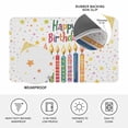 thumbnail image 3 of Happy Birthday Door Mat Indoor Outdoor, Colorful Star Funny Celebration Non Slip Welcome Mat with Rubber Backing, Absorbent Fabric Front Door Mats Entryway Rug for Home Patio Entrance 24"x36", 3 of 9