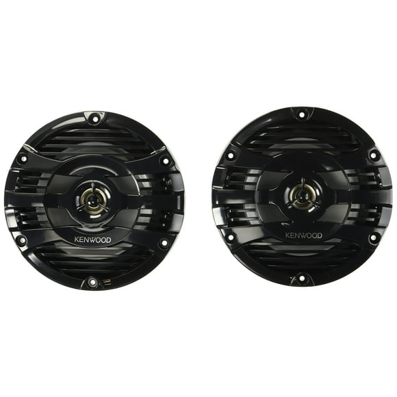 Kenwood KFC-1653MRB 6.5" Black Marine 2 Way Speakers 150 Watts