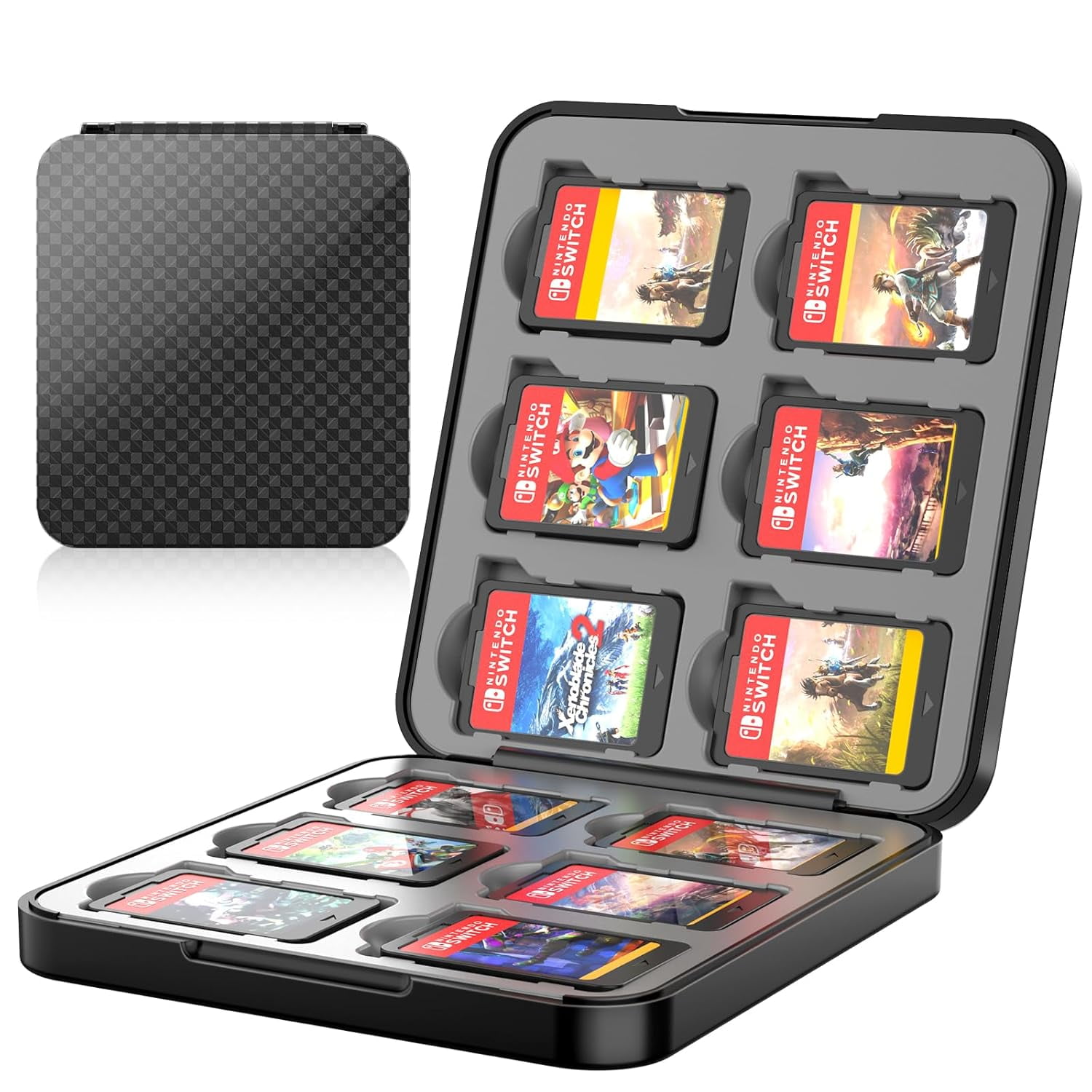 NinjaABXY, Switch Game Case with 24 Game & Micro SD Slots, Model