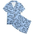 thumbnail image 3 of WEAIXIMIUNG Ensemble de Vêtements de Maison Peints à la Main pour Enfants, Pyjama à Colorier pour Fille, 120, 3 of 5