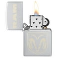 thumbnail image 6 of Zippo RAM Laser Engraved Satin Chrome Pocket Lighter, 6 of 6