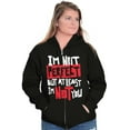 thumbnail image 4 of I'm Not Perfect Funny Insulting Zip Up Hoodie Men's Women's Brisco Brands S, 4 of 5