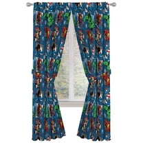 Marvel Avengers Fighting Team 84" Inches Drapes - Beautiful Room Decor & Easy Set Up, Bedding - Curtains Include 2 Tiebacks, 4 Pieces Set (Official Marvel Product)