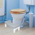 thumbnail image 3 of TOPRenddon Ergonomic Toilet Stool Footrest - Adjustable Squatting Aid for Constipation Relief & Hemorrhoid Prevention | Non-Slip Bathroom Step Stool (Fits All Toilets), 3 of 5