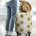 thumbnail image 2 of White Sunflower Sketch Pattern Luggage Cover Fashion Suitcase Cover Baggage Covers Fit 25-28 Inch Luggage (Go Travel), 2 of 5