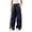 Black, variant on Women's Loose Sports Pants, Solid Color Casual For Spring & Summer, Breathable Athleisure Trousers For Yoga & Gym Black 2XL