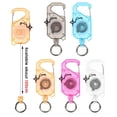 thumbnail image 5 of 120cm Heavy Duty Retractable Carabiner Keychain With Sliding Lock For Keys Tools ID Badges, 5 of 10