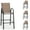 Brown, variant on Vicluke Patio Bar Height Stools Set of 4,High Back Outdoor Chairs with Armrests and Footrests,Textilene Chairs with Breathable Fabric & Metal Frame for All Weather,Taupe
