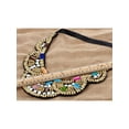 thumbnail image 2 of Women's Multicolored Beaded Tribal Halloween Costume Ethnic Bib Jewelry Collar Necklace, 2 of 5