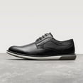 thumbnail image 3 of Zapatos Oxford Casual de Vestir para Hombre Bruno Marc Negros Talla 10.5, 3 of 9