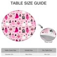 thumbnail image 6 of Halloween Pink Ghosts and Witchy Elements Round Fitted Tablecloth with Elastic Edge,Dining Table Cover Waterproof,Outdoor Round Tablecloth for Camping,Dining,Indoor and Outdoor, 6 of 7