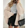 thumbnail image 6 of Cogild Women Oversized Open Front Knit Cardigans for Womens with Puff Sleeves for Comfortable Casual Wear Warmth Fall Winter Sweaters for Womens, 6 of 7