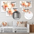 thumbnail image 4 of Designart "Coral Green Garden Dahlia Palette Tropical Charm" Floral Metal Wall Art, 4 of 5