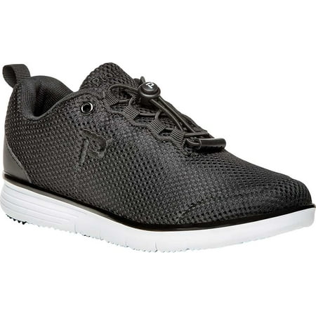 

propet women s travelfit prestige walking shoe black 8 w us