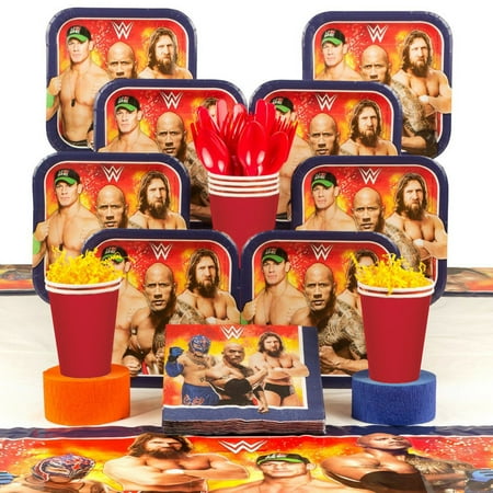 - WWE Party Deluxe Tableware Kit (Serves 8)
