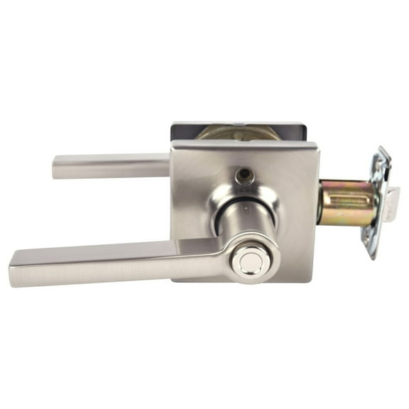 Schlage Residential F40 LAT 619 COL Grade 2 Privacy Lock Latitude Lever Collins Rose Satin Nickel Finish