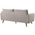 thumbnail image 3 of Modern Contemporary Urban Design Living Room Lounge Club Lobby Sofa, Fabric, Beige, 3 of 8