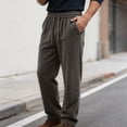 thumbnail image 2 of Yongwang Mens Big&Tall Corduroy Sweatpants Wide Leg Drawstring Elastic Waist Sweatpants Vintage Fashion Pants, 2 of 8