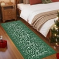 thumbnail image 2 of Christmas Rug Runner Non-Slip Winter Holiday Hallway Rug, Boho Christmas Area Rugs Festive Carpet Runner, Machine Washable Low Pile Indoor Floor Mats for Living Room、Entrance Door、Bedroom, 2 of 12