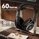 thumbnail image 2 of Auriculares Over Ear VEATOOL, Cancelación Activa Ruido, Bluetooth 6.0, 60H, Hi-Res, Mic, Plegables, 2 of 9