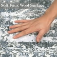 thumbnail image 3 of Aoile Washable Area Rugs 5'x7',Vintage Distressed Rugs wtih Non Slip for Home Decor Office,Gray, 3 of 10