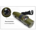 thumbnail image 5 of 7 In 1 Survival Bushcraft Trekking Whistle Compass Mirror Torch Magnifier Etc, 5 of 5