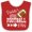Red and White, variant on Inktastic Daddy's Little Football Fan Boys or Girls Baby Bib