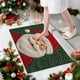 thumbnail image 4 of xihome Tapete navideño absorbente y antideslizante de 40x60 cm (16x24 pulgadas), de polister, para interiores y exteriores. Ideal para entrada, cocina o pasillo. Lavable., 4 of 6